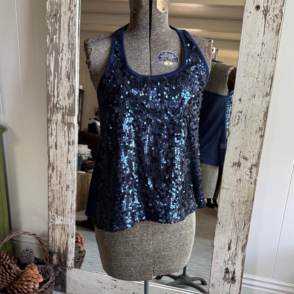 Grass Collection Sparkling Midnight Tank Top